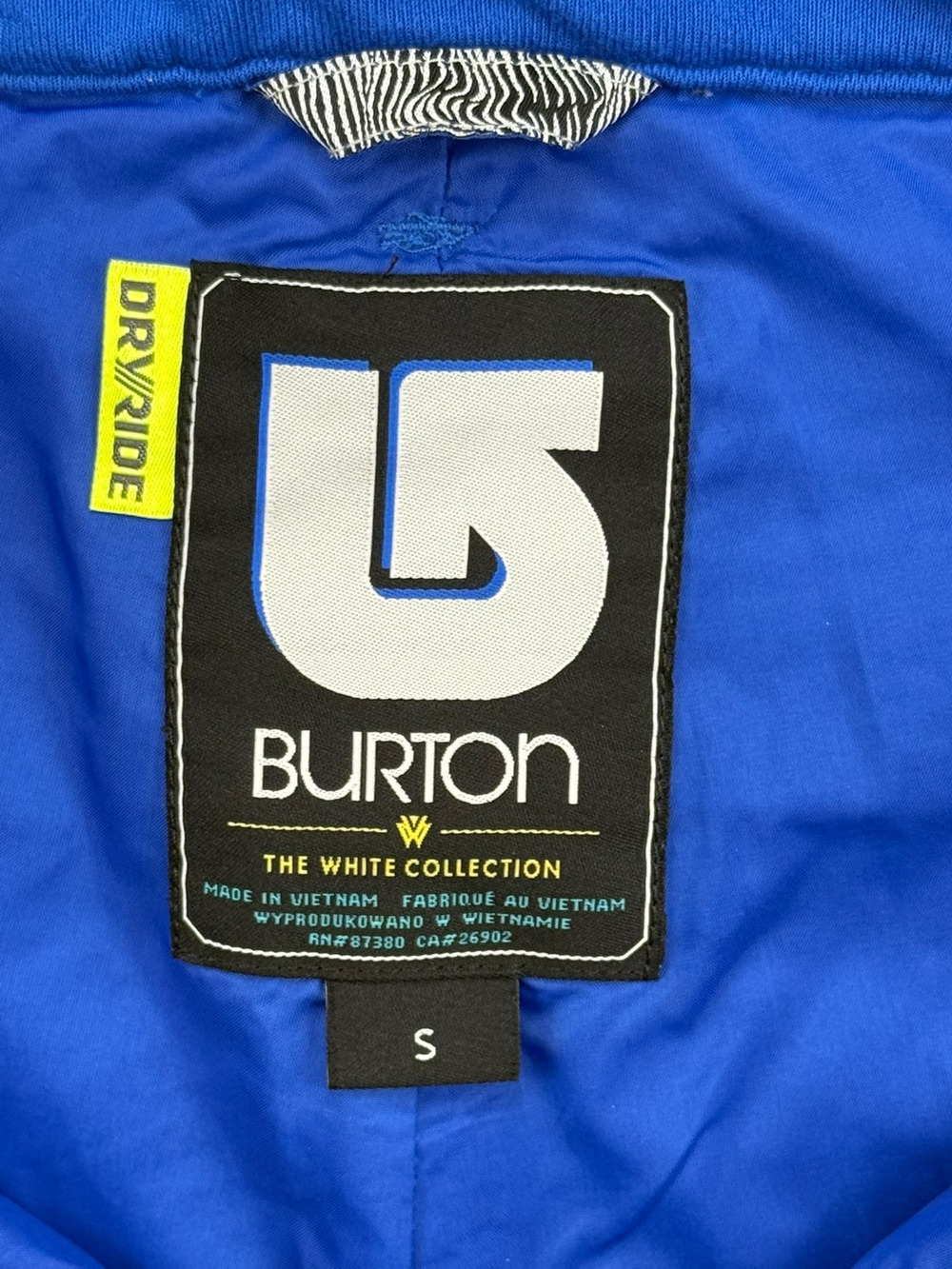 Burton The White Collection Womens S Blue DRYRIDE Snowboard Ski Pants Shaun Whit